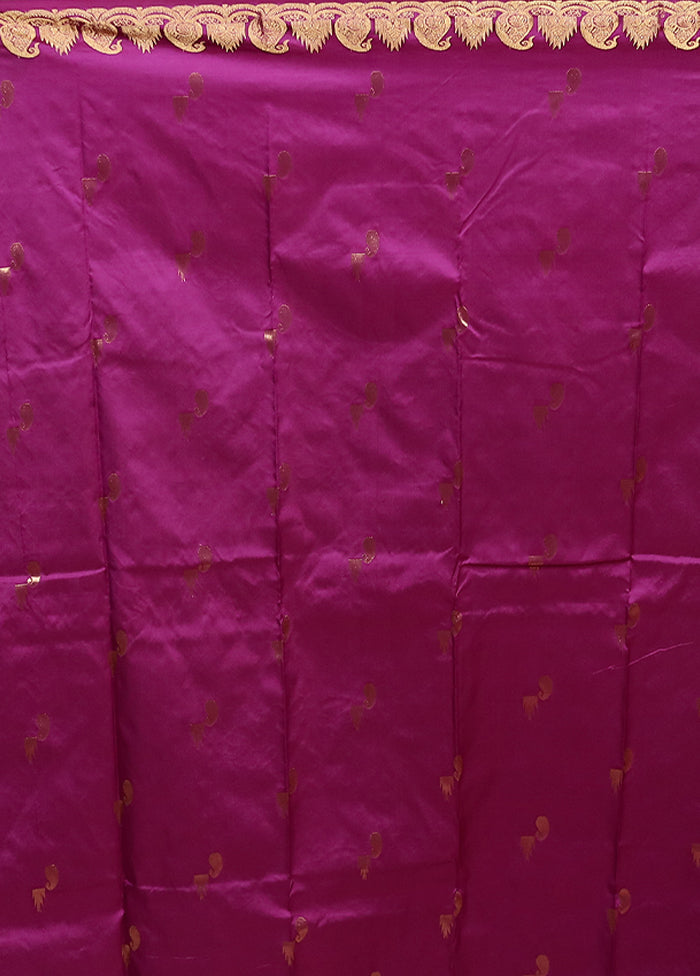 Red Handloom Kanjivaram Pure Silk Saree With Blouse Piece