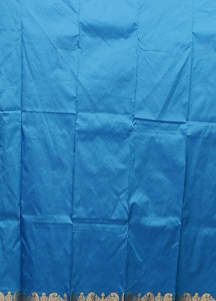 Yellow Handloom Kanjivaram Pure Silk Saree With Blouse Piece