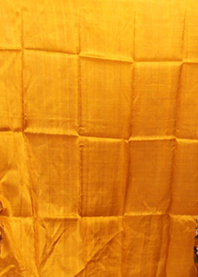 Green Printed Silk Saree Without Blouse Piece