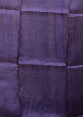 Pink Handloom Tussar Pure Silk Saree With Blouse Piece