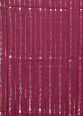 Purple Katan Silk Saree With Blouse Piece