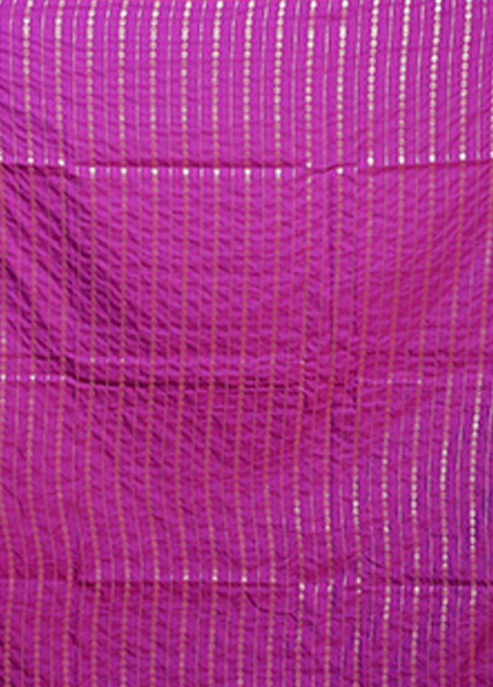 Purple Katan Silk Saree With Blouse Piece