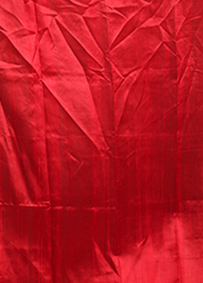 Pink Handloom Tussar Pure Silk Saree With Blouse Piece