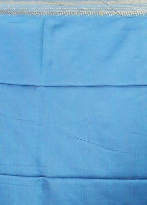 Purple Handloom Tussar Pure Silk Saree With Blouse Piece