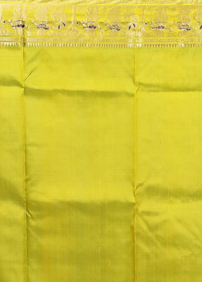 Blue Handloom Swarnachuri Pure Silk Saree With Blouse Piece
