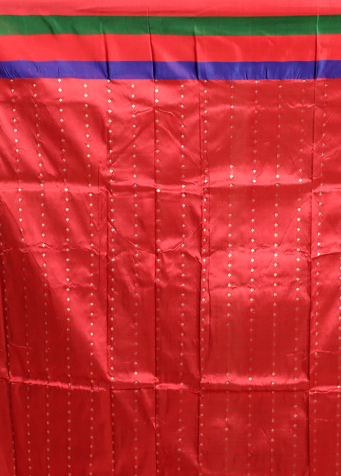 Black Handloom Katan Pure Silk Saree With Blouse Piece