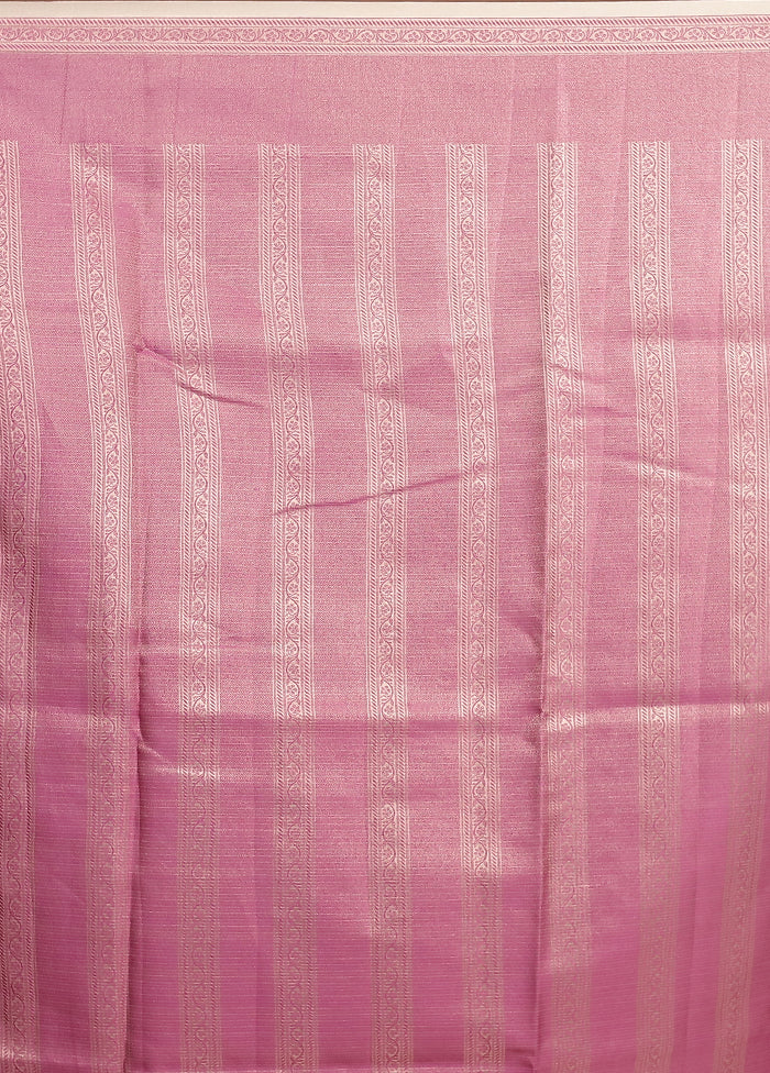 Cream Kora Silk Saree With Blouse Piece