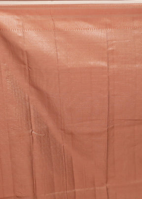 Cream Kora Silk Saree With Blouse Piece