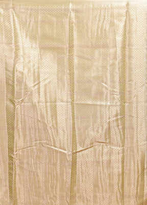 Yellow Dupion Silk Saree With Blouse Piece