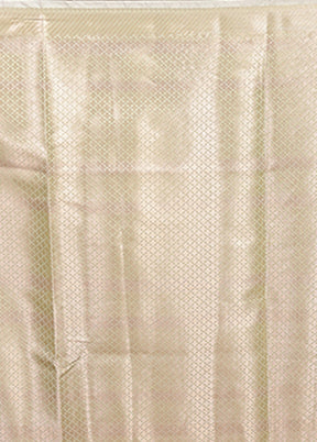 Green Dupion Silk Saree With Blouse Piece