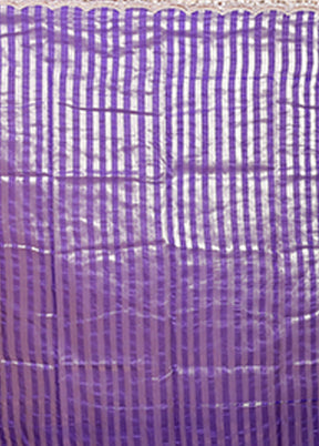 Purple Organza Saree With Blouse Piece