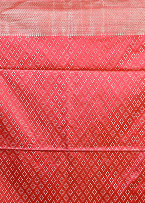 Pink Dupion Silk Saree With Blouse Piece