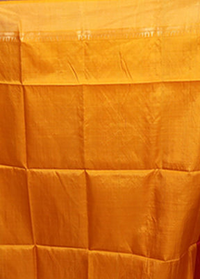 Multicolor Handloom Kanjivaram Pure Silk Saree With Blouse Piece