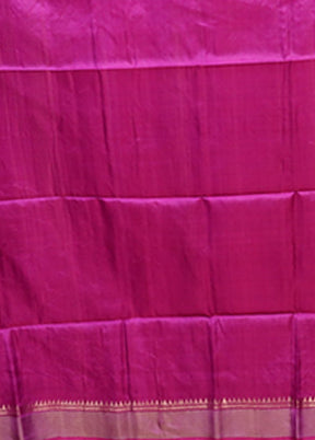 Multicolor Handloom Kanjivaram Silk Saree With Blouse Piece