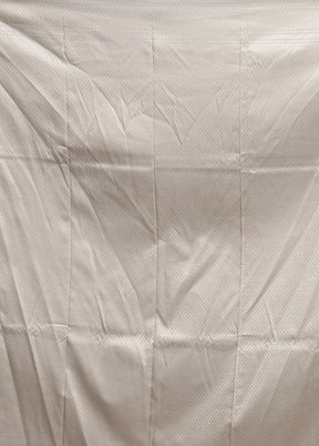 Grey Jamewar Silk Saree With Blouse Piece