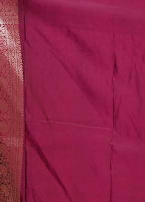 Maroon Katan Silk Saree With Blouse Piece