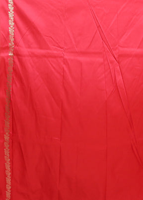 Pink Katan Silk Saree With Blouse Piece