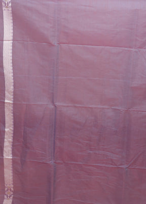 Blue Kora Silk Saree With Blouse Piece