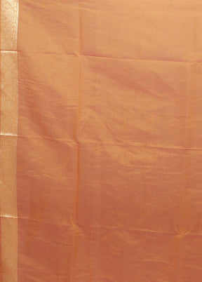 Yellow Kora Silk Saree With Blouse Piece