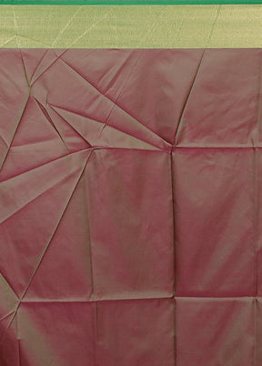 Pink Dupion Silk Saree With Blouse Piece