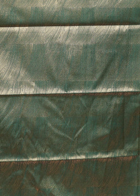 Green Dupion Silk Saree With Blouse Piece