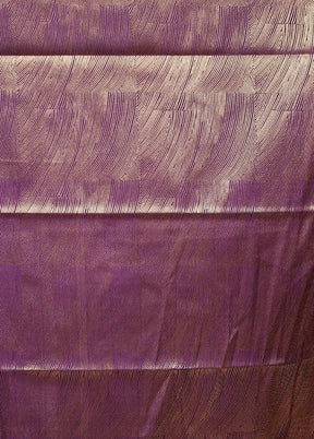 Purple Dupion Silk Saree With Blouse Piece