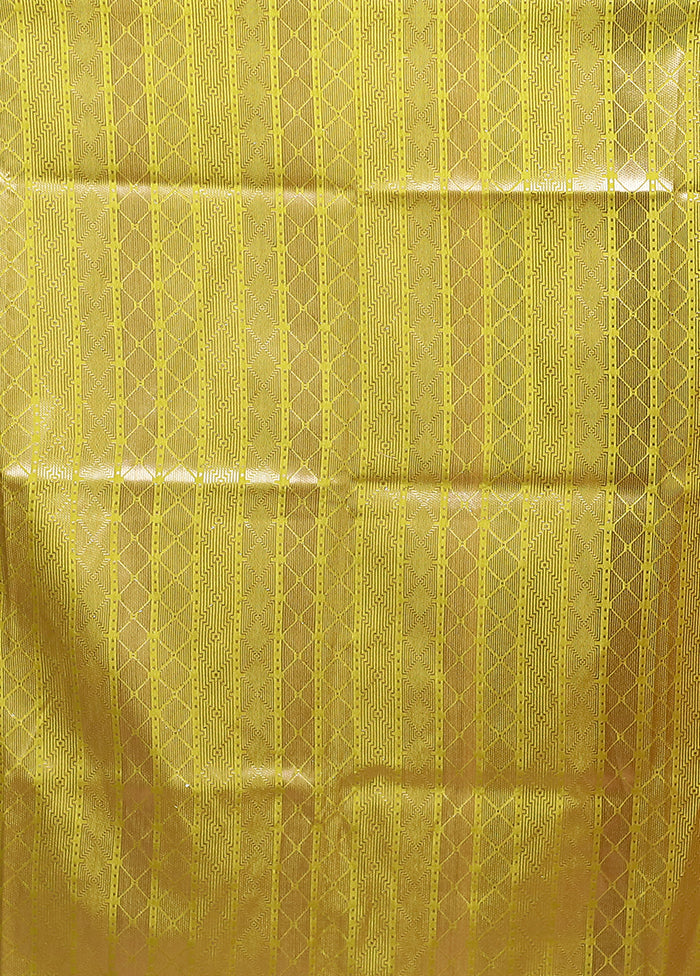 Peach Dupion Silk Saree With Blouse Piece