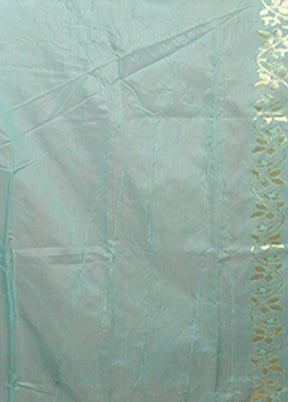 Green Jamdani Cotton Saree Without Blouse Piece