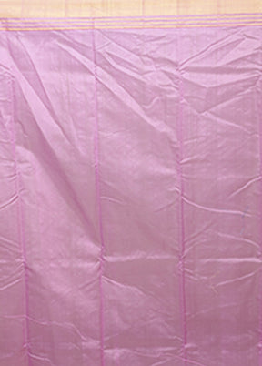 Purple Chanderi Silk Saree With Blouse Piece