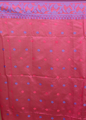 Green Matka Silk Saree With Blouse Piece