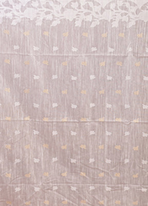 White Matka Silk Saree With Blouse Piece