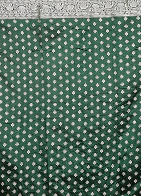 Green Dupion Silk Saree With Blouse Piece