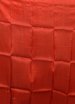 Red Printed Pure Silk Saree Without Blouse Piece