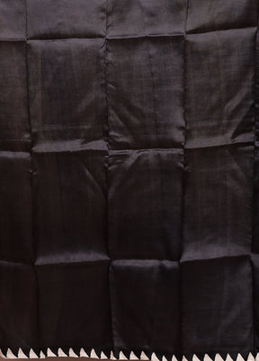Rust Printed Silk Saree Without Blouse Piece