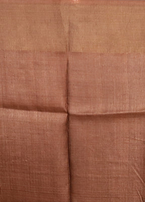 Multicolor Handloom Tussar Pure Silk Saree With Blouse Piece