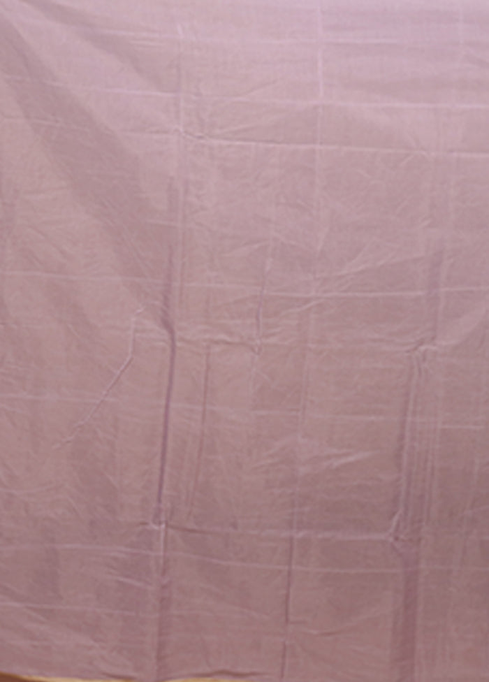 Pink Kora Silk Saree With Blouse Piece