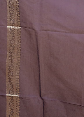 Blue Kora Silk Saree With Blouse Piece