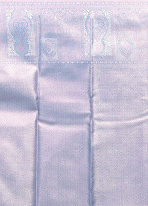 Pink Kanjivaram Silk Saree With Blouse Piece