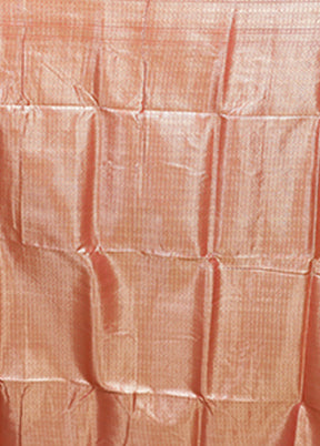 Pink Dupion Silk Saree With Blouse Piece