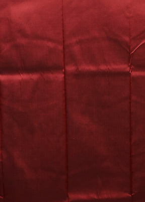 Maroon Katan Silk Saree With Blouse Piece
