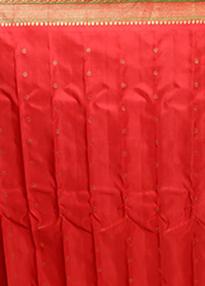 Cream Gadwal Pure Silk Saree Without Blouse Piece