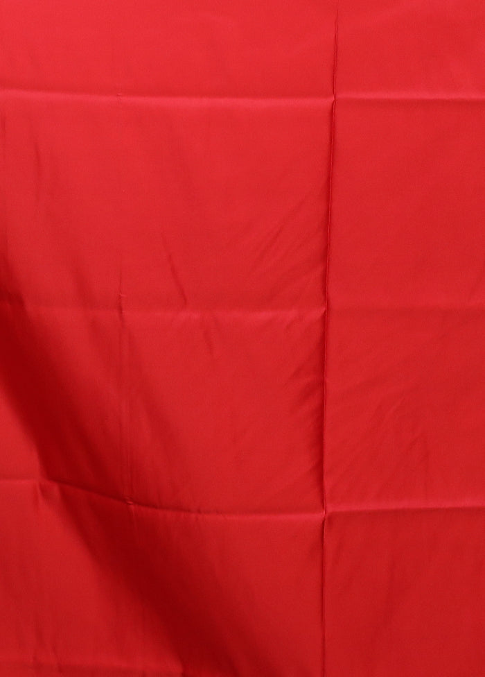 Pink Banarasi Silk Saree With Blouse Piece