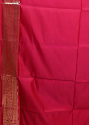 Blue Banarasi Silk Saree With Blouse Piece