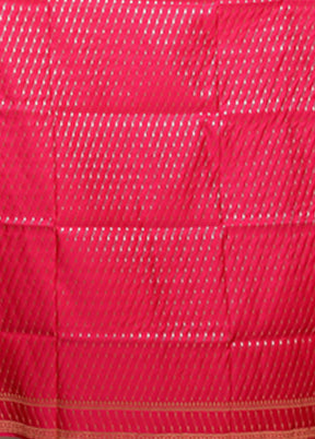 Purple Banarasi Silk Saree With Blouse Piece