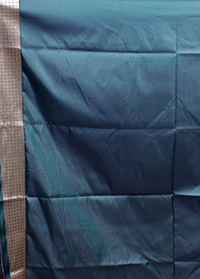 Green Katan Silk Saree With Blouse Piece