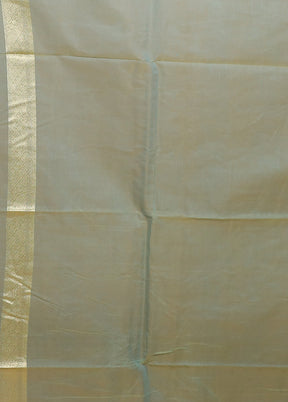 Green Kora Silk Saree With Blouse Piece