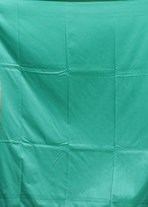 Green Jamewar Silk Saree With Blouse Piece