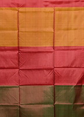 Pink Printed Pure Silk Saree Without Blouse Piece