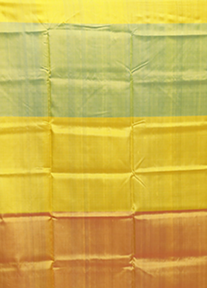 Multicolor Printed Silk Saree Without Blouse Piece