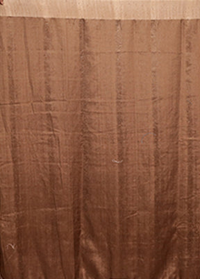 Cream Tussar Silk Saree With Blouse Piece